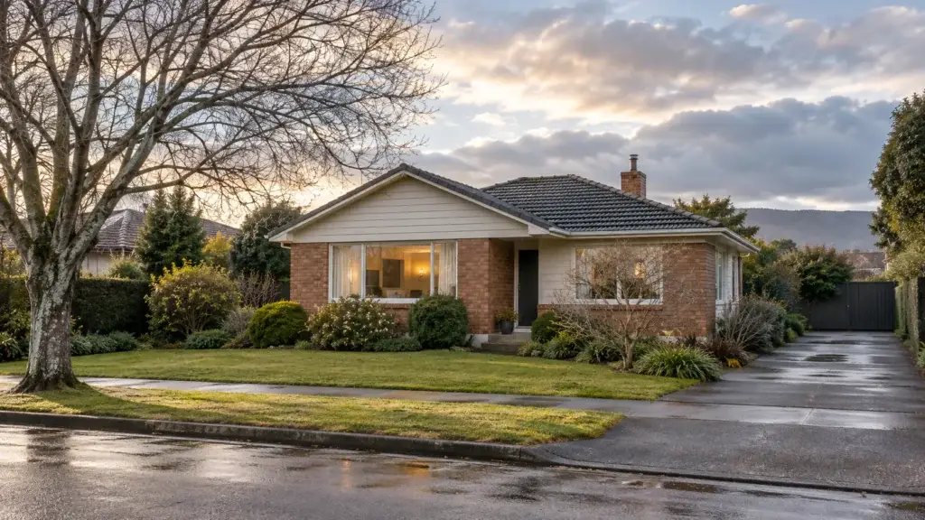 A well-kept Palmerston North family home on a calm late-winter afternoon